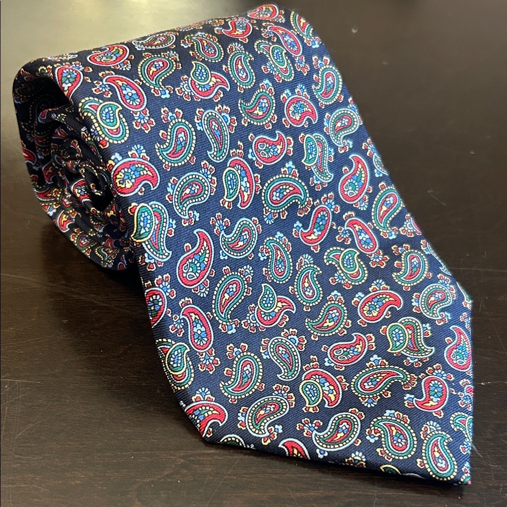 Hemley Multicolor Paisley 100% Silk Tie